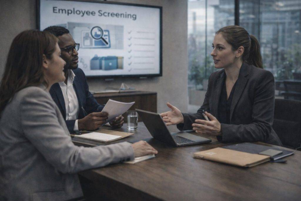 Employee Screening for Businesses Using Private Investigators. Employee screening for businesses conducted by private investigators to verify backgrounds, reduce risk, and support informed hiring decisions.