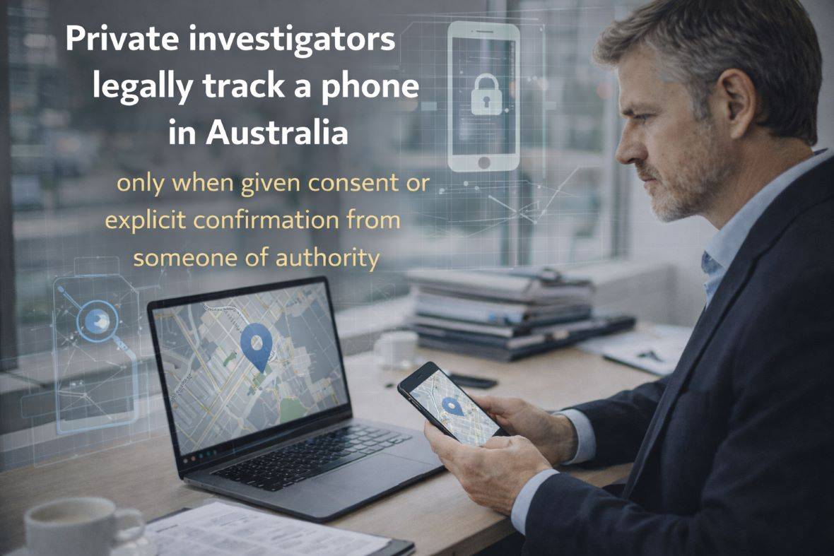 Can private investigators legally track a phone in Australia?