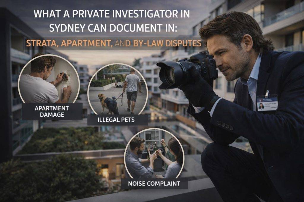 What a Private Investigator in Sydney Can Document in Strata Apartment and By-Law Disputes-1
