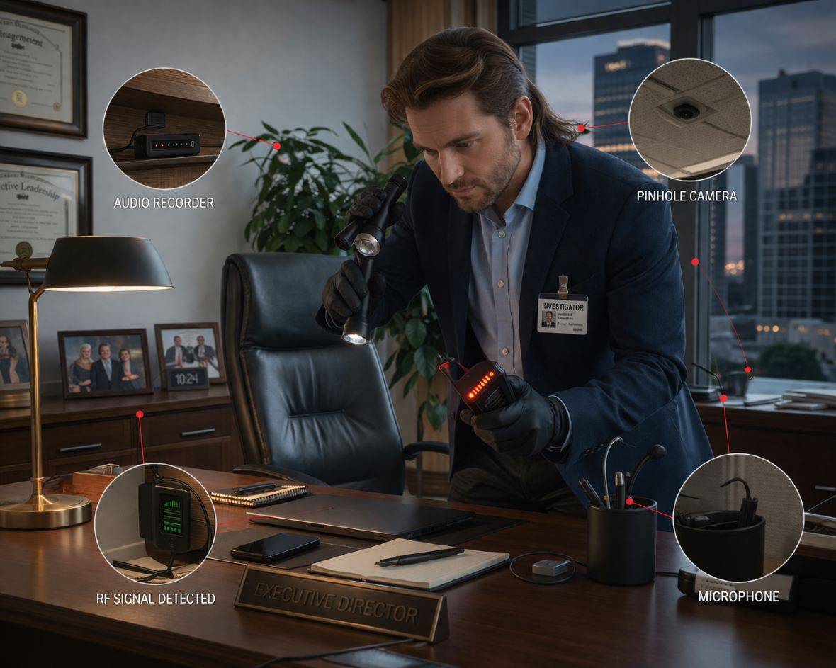 Canberra Executive Privacy Risks: What a Bug Sweep Can Find in Offices, Boardrooms, and Vehicles